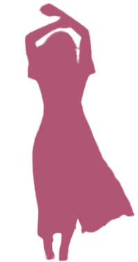 Imagem de uma mulher com os braços levantados quase cruzados como se estive esse paz consigo mesma e feliz.